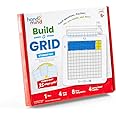 hand2mind Build-A-Grid, Dry Erase Multiplication, 3rd Grade Math, Multiplication Manipulatives, Fraction Manipulatives, Multiplication Game, Montessori Math, Homeschool Supplies (Set of 1)