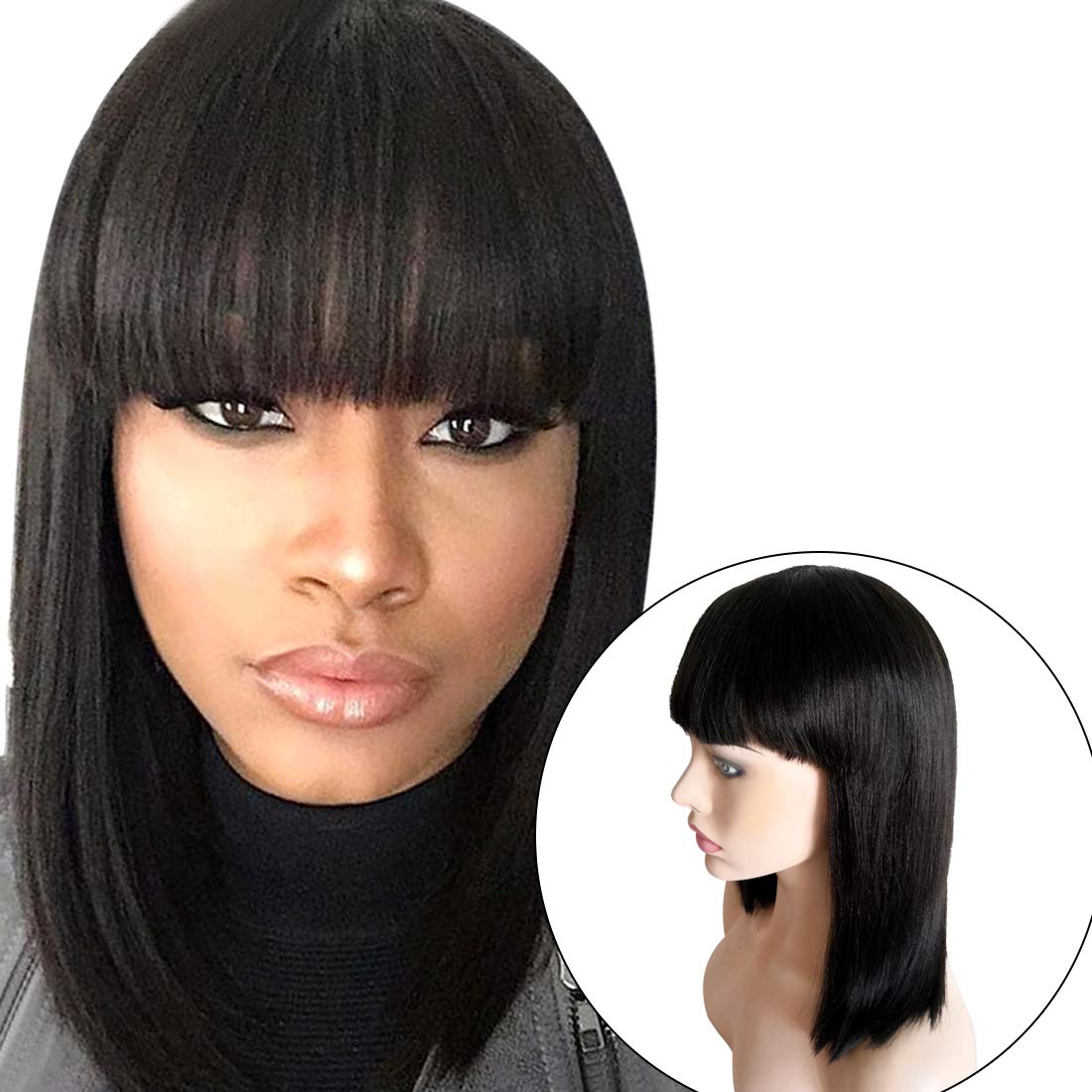yaki wigs with bangs