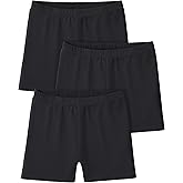 Somaibo 3 Pack Girls Bike Shorts Kids Cartwheel Basic Cotton Under Dress Biker Shorts for Running Dance