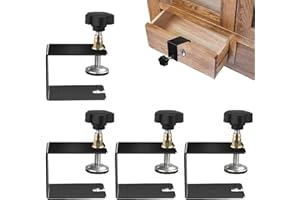 4PCS Drawer Fixing Clip Cold-Rolled Steel Tools for Woodworking and Cabinet Installation,Precision Drawer Woodworking Clamps,