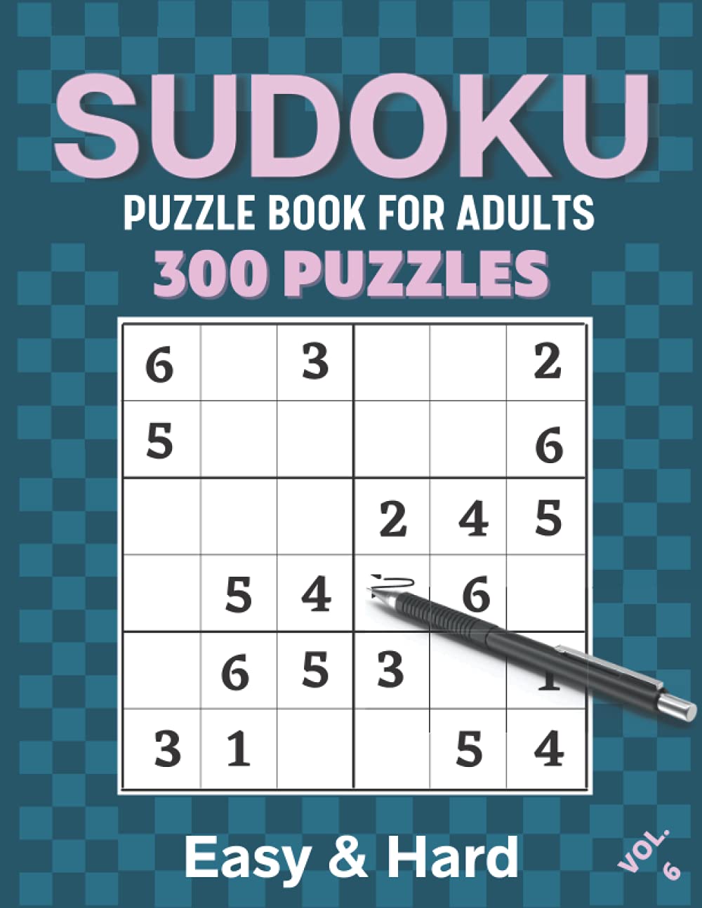 amazon in buy sudoku puzzle book for adults sudoku large print 300 6x6 puzzles easy to hard levels of difficulty to improve your game best collection of 300 puzzles one sudoku per page with