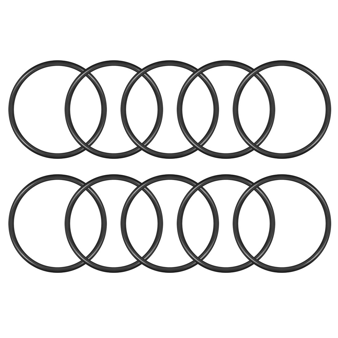 sourcingmap Nitrile Rubber O-Rings 85mm OD 73.6mm ID 5.7mm Width, Metric Sealing Gasket, Pack of 10