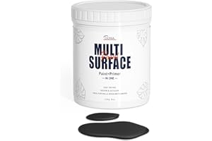 CIONIA All-Purpose Paint, 5 Oz - Furniture and Cabinet Paint for Interior/Exterior - No Sanding, Quick Drying - Water Based Multi Surface Paint for Wood, Walls, Metal, and More - Black