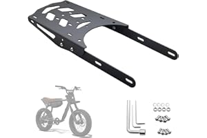 ASCSAPX Rear Bike Rack Aluminum Compatible with Super73 Z/S Bike Luggage Rack Electric Bike Accessories