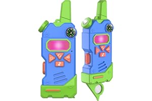 GOWTIMLY Walkie Talkies for Kids,5 Colourful Channels 2 Way Radio,Compass Flashlight and Magnifying Glass,3 Miles Long Range for Adventure Game,Outside, Camping, Hiking,Toys for 3-12 Year Old Boys Girls