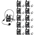 Retekess TT109 Wireless Tour Guide System, Long Range, Church Translation System, Clear Sound,Interpretation,Training,Court（Case of 1 Transmitter and 10 Receivers）