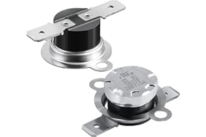 Awozkcd UL KSD301 125V 16A Thermal Switch,Normally Closed N.C Circuit Off at 50°C/122°F and On at 40°C/104°F Microwave Thermal Fuse, Auto Reset Thermal Control Switch,2 pcs