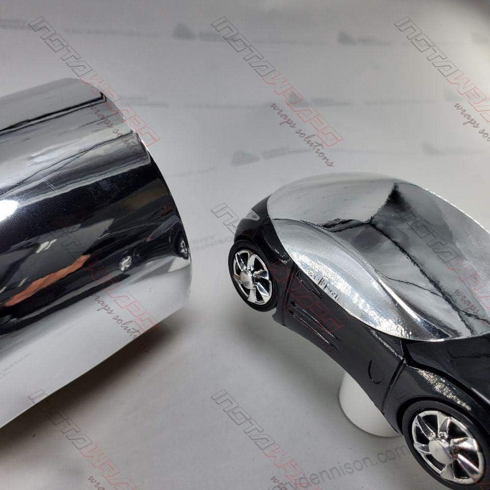 Averry SF100 Conform Chrome Silver | 843-S | Vinyl CAR WRAP Film (53in x 25ft (110.4 Sq/ft)) w/Free-Style-It Pro-Wrapping Glove