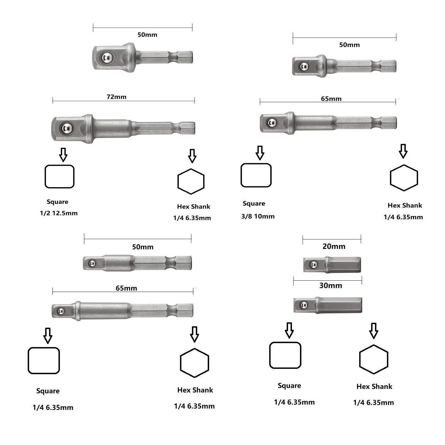 8 pièces magnétiques mécanique Tournevis Set lourds Ingénieurs Cabinet Tournevis, tournevis à douille Bricolage