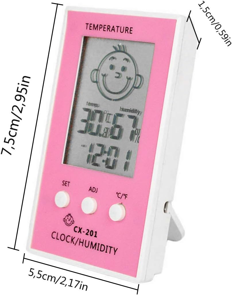 Bebe Puericulture Thermometres Estiloss Com Hygrometre Thermometre Pour Bebe Hygrometre Thermometre Bebe Confort Numerique Mesure La Temperature Et L Humidite Avec Smile Sad Emotion Icon