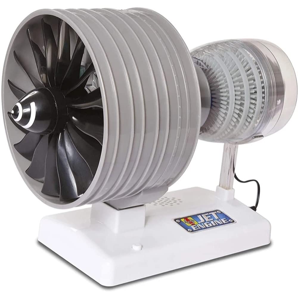 Machine Works Build Your Own Jet Engine Toy - Replica Model Building Kit - Features Sounds and Illumination, 40+ Pieces, 10+ Years โ image 1