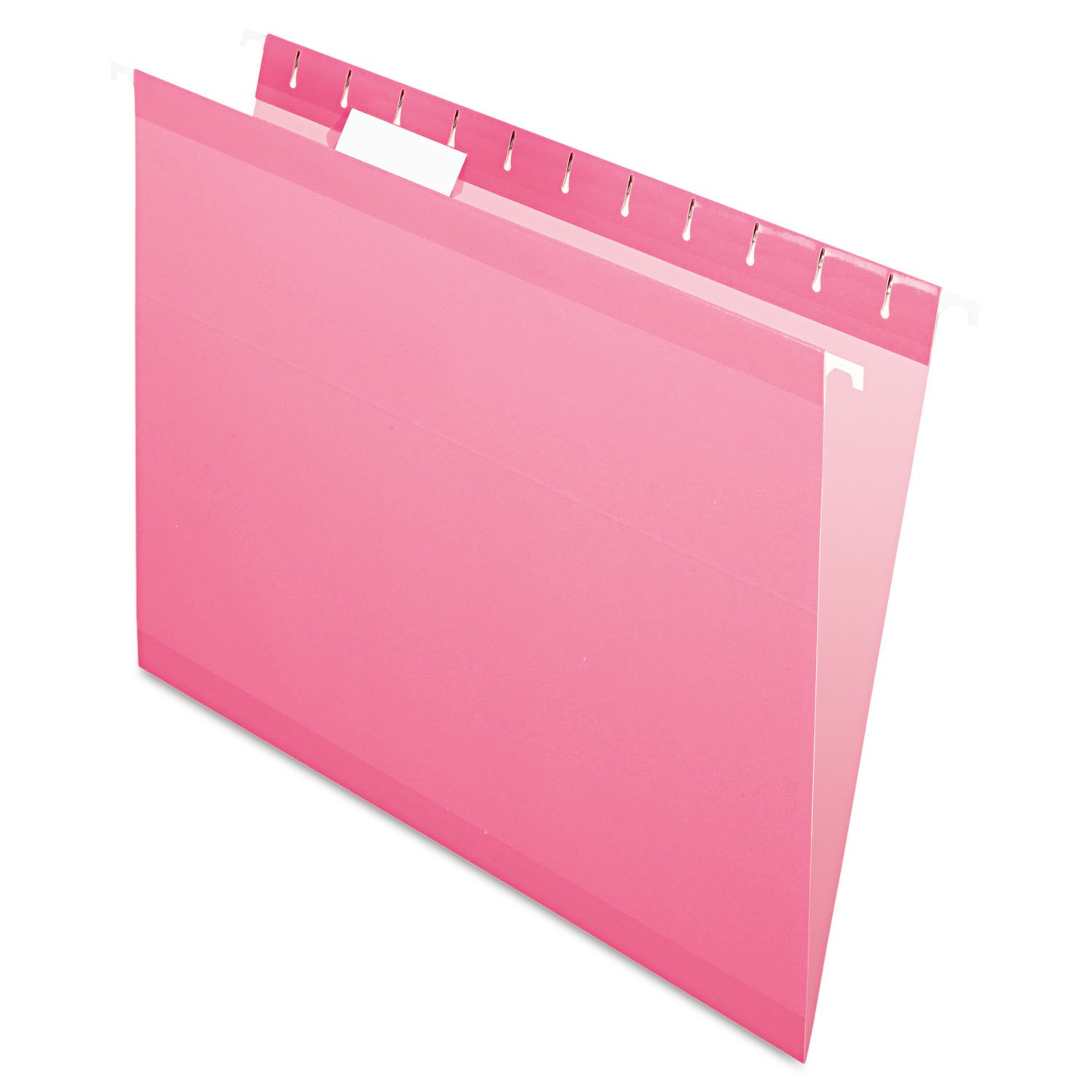Pendaflex Reinforced Hanging File Folders, Letter Size, Pink, 1/5 Cut, 25/BX (4152 1/5 PIN)