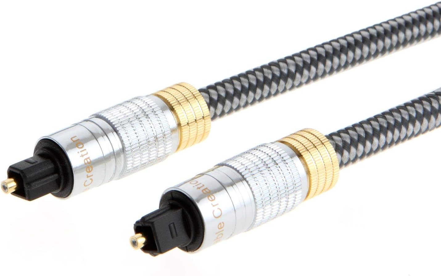CableCreation Optical Audio Cable 12FT, Slim Optical Cable Digital Audio Cable with Gold Plated for Home Theater, Sound Bar, TV, PS4, Xbox, Playstation &More, 3.6M