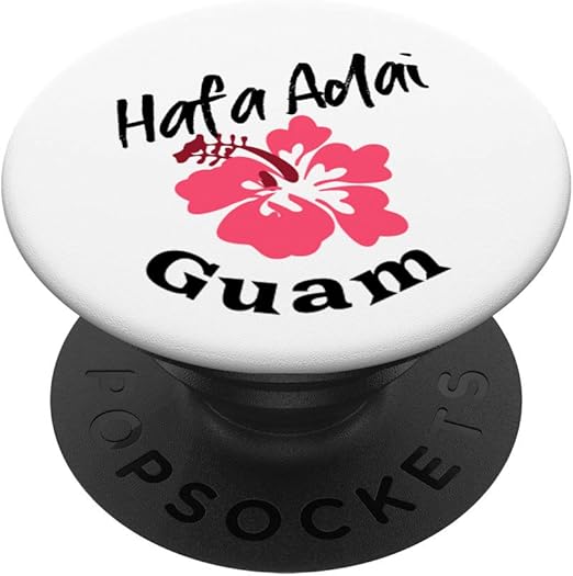 Amazon Com Hafa Adai From Guam Hibiscus Popsockets Popgrip Swappable Grip For Phones Tablets
