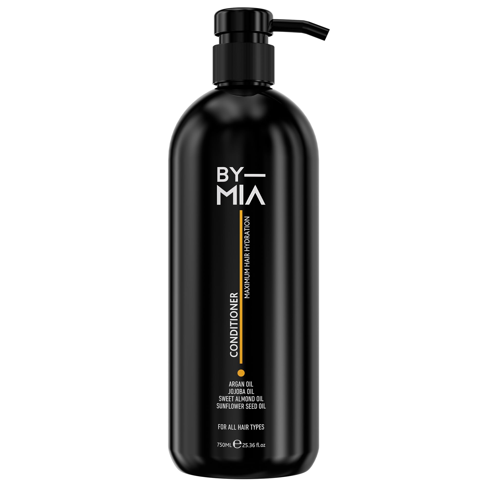 BY MIA Hair Conditioner 750ml | Maximum Hair Hydration | With Argan, Jojoba, Sweet Almond & Sunflower Seed Oil | For All Hair Types