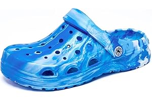 BIG WASP Kids Boys&Girls Black Camouflage Clogs Children's Beach Shoes Classic Marbled Tie Dye Clog Little Kid