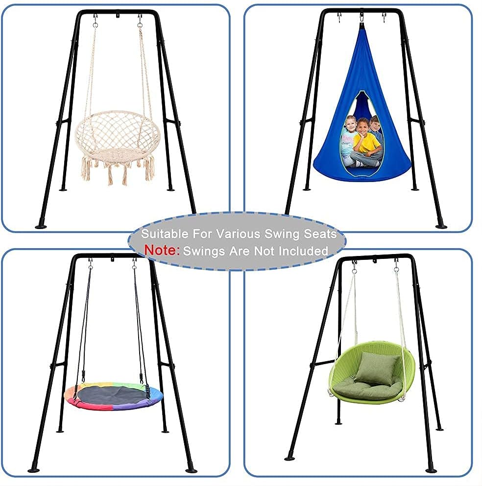 G TALECO GEAR Hammock Chair Stand,Heavy-Duty Steel Hammock Stand,Multi-Use Swing Chair with Stand for Outdoor Indoor: Toys & Games