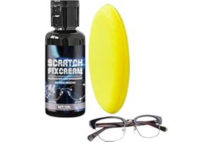Lens Scratch Remover for Eye Glasses - Polishing Compound | Scratched Glasses Lens Repair with Sponge,for Window, Screen, Pho
