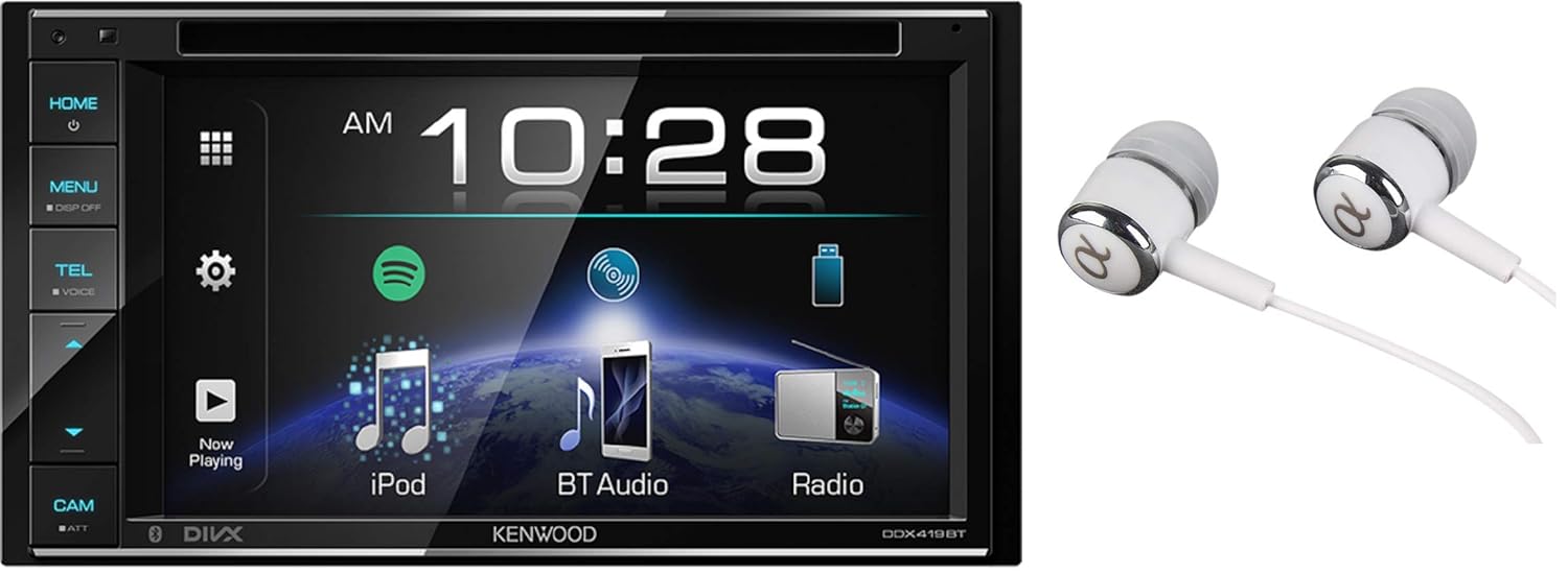 Kenwood 6.2" Double Din Touchscreen DVD CD Bluetooth USB iPod Android Siri  Eyes Free Dual Phone Connection Variable Color Illumination Car Stereo  Receiver ...