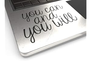 VOOL You Can You Will Decal Vinyl Sticker Auto Car Truck Wall Laptop | Black | 3.5" x 2"