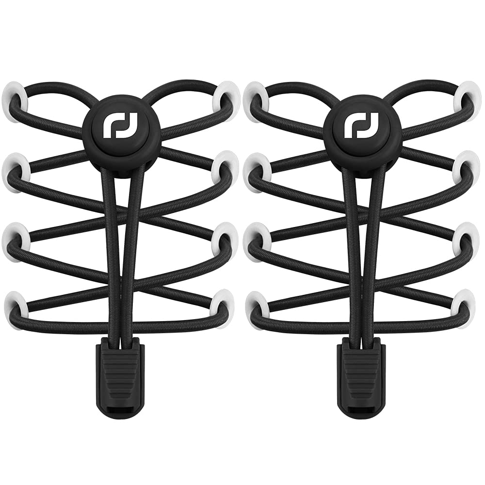RJ-Sport Shoe Laces Tieless 2 Pack - No Tie Shoe Laces for Kids & Adults Sneakers