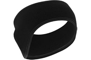 Generic Warm Fleece Headband for Men and Women Ideal for Yoga Running Skiing Riding and Winter Sports (Black, One Size)