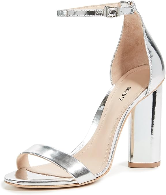 schutz geisy pvc block heel sandals