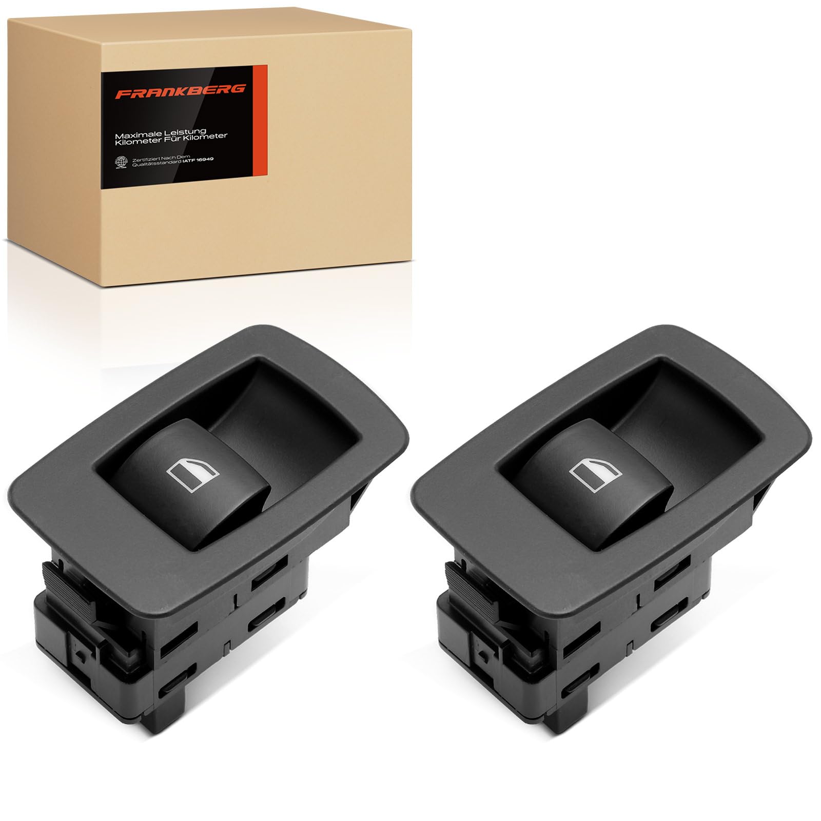 Frankberg 2x Power Window Switch Rear Left Right 3-Pin for 3 Series E90 E91 316 318 320 323 328 330 335 M3 2004-2012 61316945874