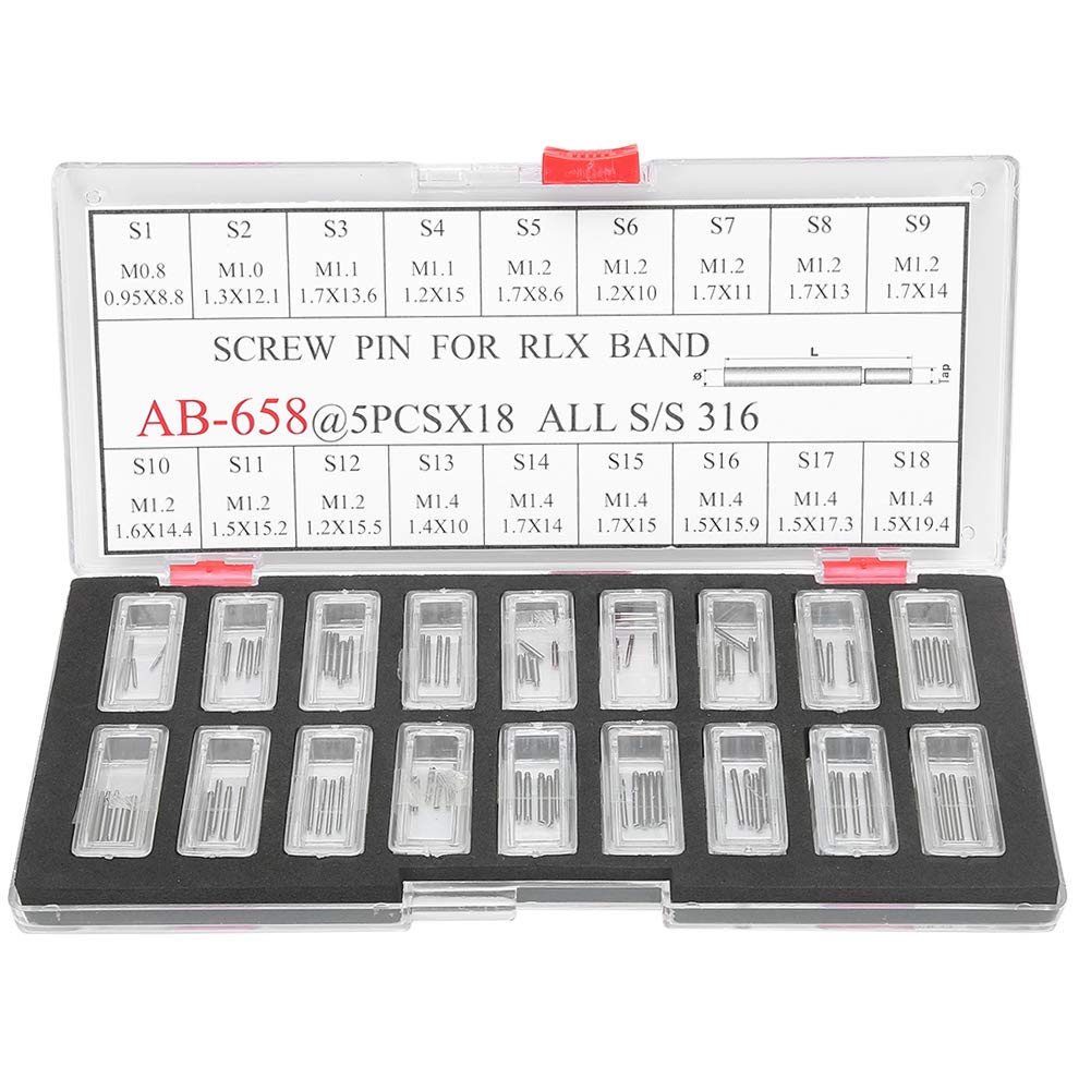 Summer Enjoyment Watch Band Link Pins, Watch Screw Pins Super Durable Waterproof Professional Tools Screw Pins for Watchmakers watch Repair