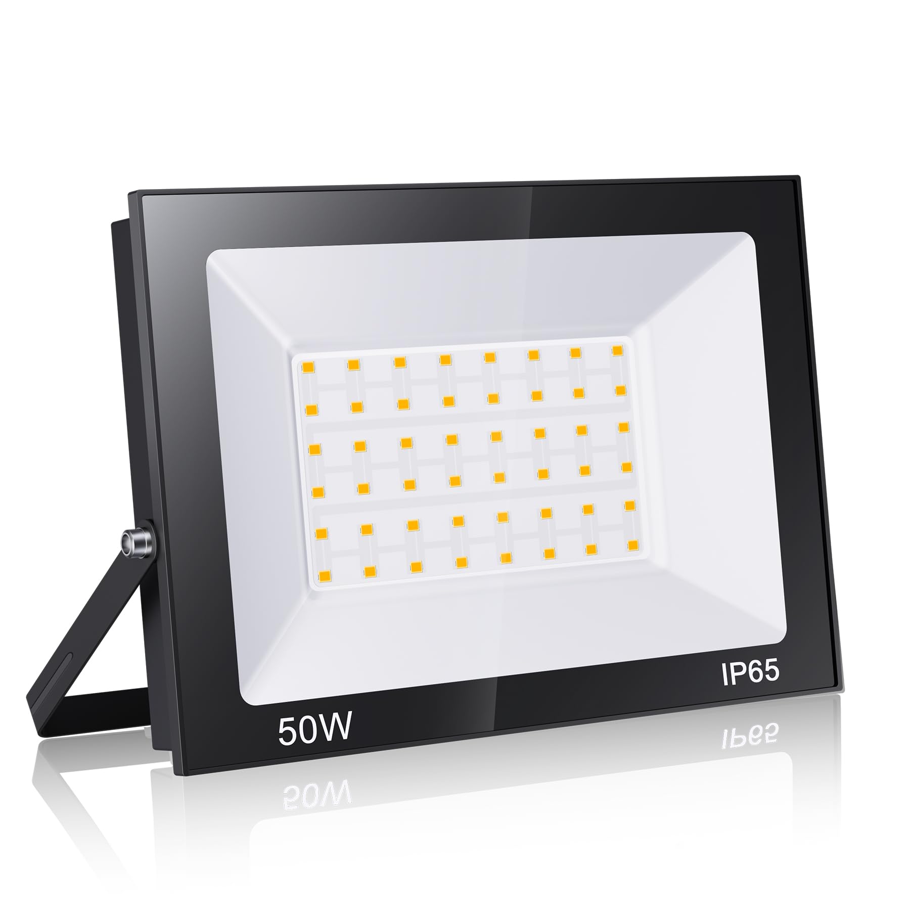 loyal 50W 5000LM LED Floodlight Outdoor 6000K Daylight White, IP65 Waterproof Outdoor Security Light, Outdoor Wall Light for Yard, Garden, Garage, Patio,Playground, Warehouse