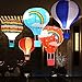 Hot Air Balloon Paper Lantern Chinese Japanese Paper Lamps Party Paper Lanterns Lantern Ball Lamps Decorations Christmas String Lights Rainbow Mixed Colors 12'', Set of 10