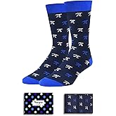 HAPPYPOP Funny Socks for Men - Math Chemistry Gifts for Male, Pi Day Gifts for Math Lovers