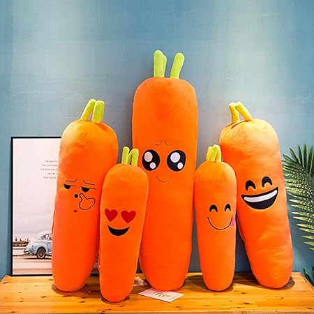 Amazon 抱き枕 ぬいぐるみ 顔文字ぬいぐるみ 特大 おもちゃ もこもこ 柔らかい 癒し系 人参ぬいぐるみ 可愛い 長型 ニンジン縫い包み 抱っこまくら 腰枕 安眠グッズ 昼寝まくら キュート 置物 記念日 クリスマス プレゼント ぬいぐるみ おもちゃ