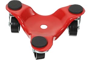 Outanaya Metal 3 Wheel Furniture Mover Dolly with Three Swivel Casters and Nonslip Pads for Home Use, Load Random Color