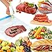 Sous Vide Bags Kit for Anova Cookers-25 Reuseble Food Vacuum Sealed Bags, Sous Vide Cooker Practical for Food Storage and Cooking, 2 Hand Pump, 2 Bag Sealing Clips and 4 Sous Vide Clips, Easy to Use