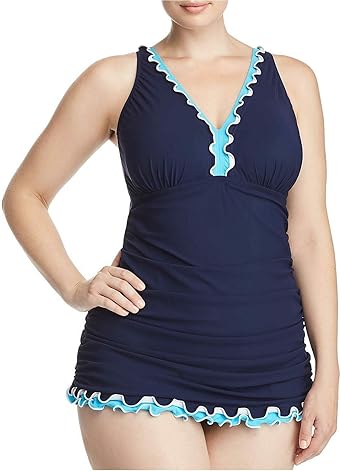 navy blue swim dress