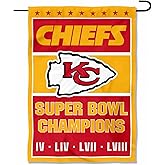 Kansas City Chiefs 4 Time Champions Yard Garden Banner Flag