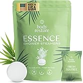 Body Restore Bath Bombs Aromatherapy 15 Pack - Birthday Gifts for Women, Men, Travel Essentials, Stress Relief, Relaxation, Self Care - Tea Tree