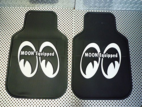 時間指定不可 Mooneyes ムーンアイズ カーマット ホワイト 車用ラバーマット アイボール フロント用 2枚組 ラバーマット マット B00nefb8q8 偉大な Ejournal Unma Ac Id