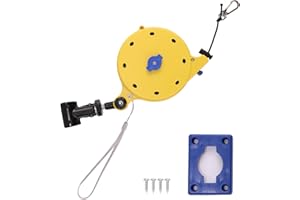 Treestand Retractable Bow Hoist, 19.67ft Heavy-Duty Automatic Retractable Bow Hoist with Fixing Clip for Forest Treestand Hun