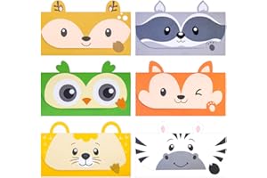 Ceiba Tree 24 Pcs Letter Writing Stationery Paper Set Woodland Animal Design Greeting Cards with Envelopes for Kids Classroom Birthday Party