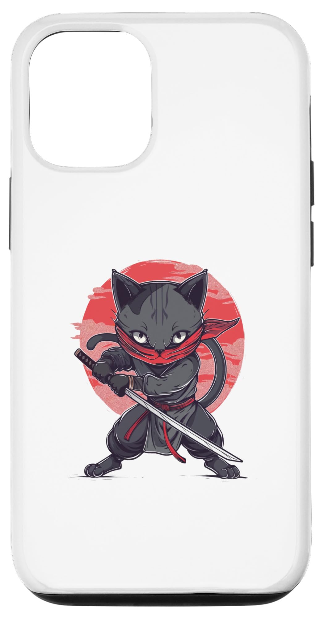 iPhone 13 Pro Japanese Ninja Cat Warrior Battle Pose Case