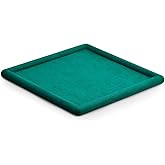 Oirlv Top Microfiber Jewelry Tray Square Nightstand Organizer Rings Earrings Necklace Trinket Storage Tray Showcase Jewelry Display (Green)
