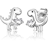 EPIRORA Hypoallergenic Stud Earrings for Women Girls, Cute Dinosaur/Hummingbird/Highland Cow Stud Earrings, Animal Ear Studs Statement Jewelry Gifts for Sensitive Ear