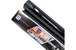 RockRose 1% VLT Car Tint 24" by 15FT 2PLY Premium Carbon Professional Tint Car Window Tint Heat, UV, and IRR Block Tint for Cars Adhesive Film(24" x 15FT)