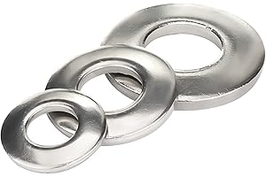 SOTOOLSTOP M8 Flat Washer 304 Stainless Steel Washer, Flat Washer 18-8, Pack of 50