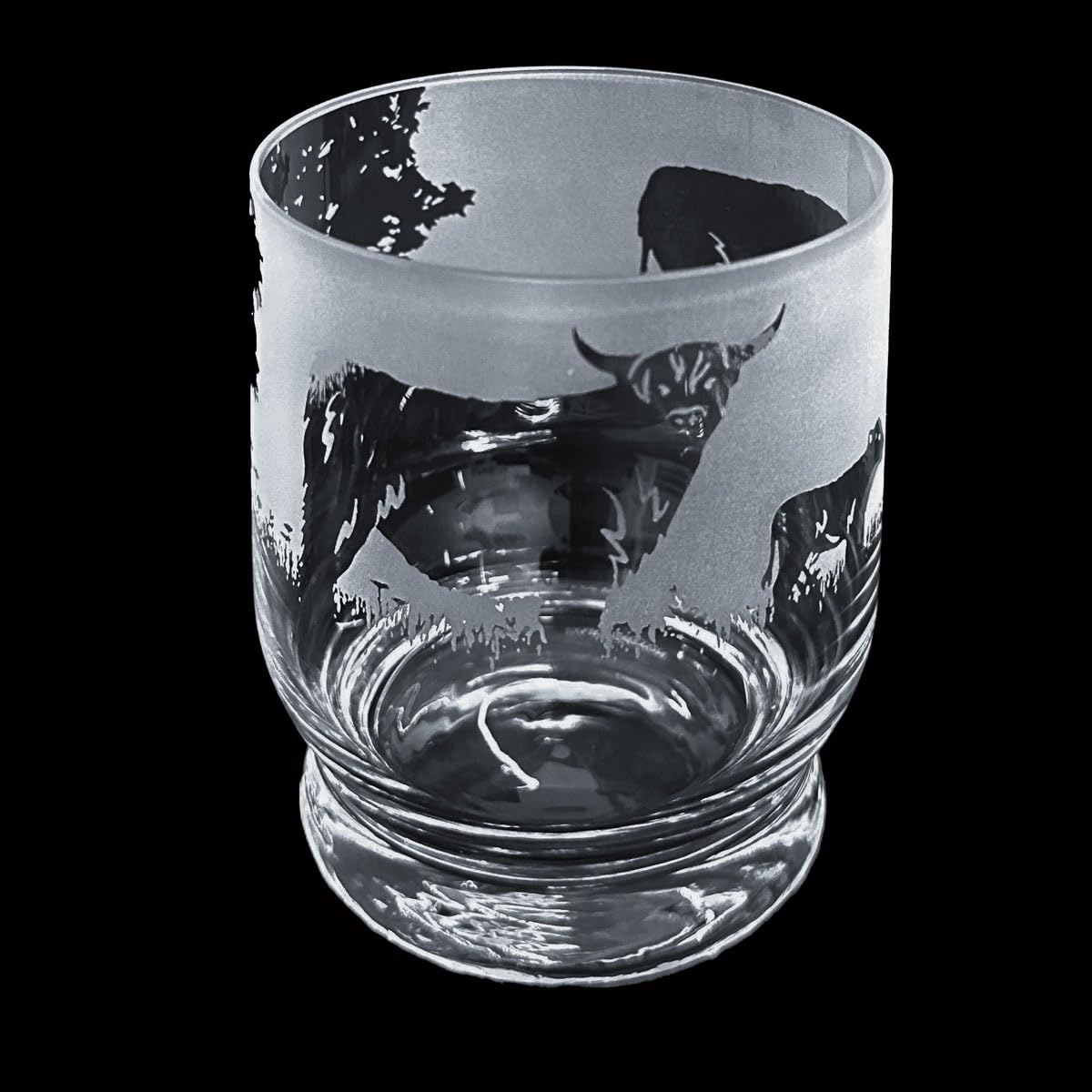 Dartington Crystal Aspect Tumbler Highland Cattle, 100 mm (H) 35 CL