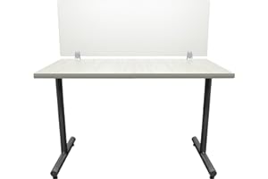 OBEX Frosted Acrylic Desk Mounted Privacy Panel, 12" x 36", Frosted