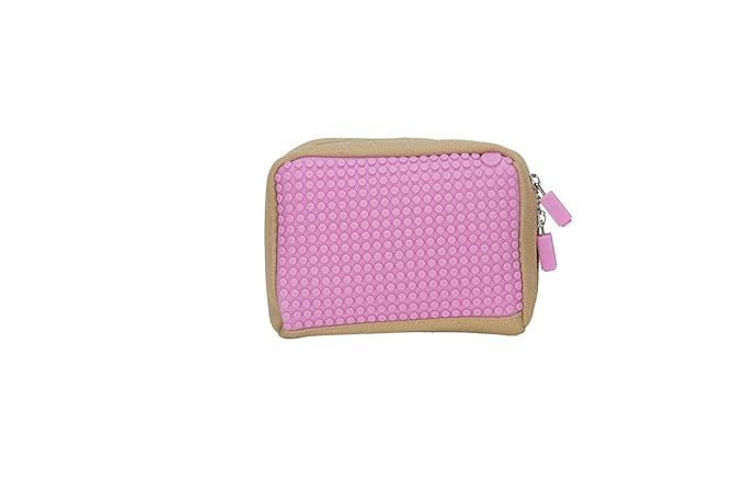Upixel WY-B001-TB Handtasche aus Leinen, Beige/rosa