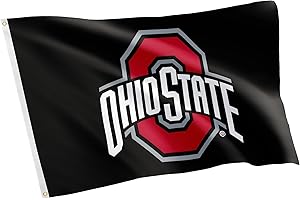 Desert Cactus Ohio State University OSU Flag - 3 x 5 Feet Buckeyes Banner, Indoor/Outdoor Durable Fabric, 100% Polyester Design (Style 10)